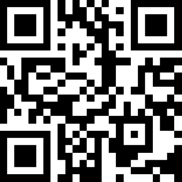 Standard black and white QR code - traditional boring design